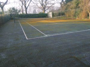 tennis court before